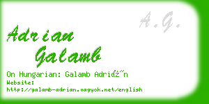 adrian galamb business card